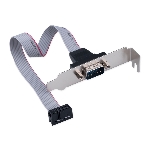 Планка на заднюю панель низкопрофильная Cablexpert CCDB9RECEPTACLE-LP, 1 порт COM/RS-232/DB9-M, фото5