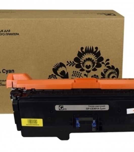 Картридж лазерный GalaPrint GP-CE401A голубой (6000 стр) для HP Color LaserJet Enterprise M551dn/M551n/M551xh