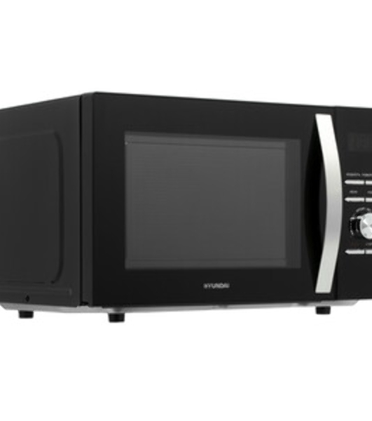 Микроволновая печь Hyundai HYM-D2079 черный, 23 л, 800 Вт, переключатели - кнопки, поворотный механизм