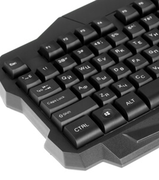 Клавиатура Oklick 757G HW2 проводная, USB Type-A, чёрный
