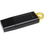 Флешка USB Kingston DataTraveler Exodia (DTX/128GB), 128Gb, USB 3.2 Gen 1, R/W 200/60, черный/желтый, фото3