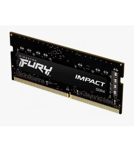 Оперативная память Kingston Fury Impact, DDR4, 16GB (1x16GB), 3200MHz, CL20, SO-DIMM