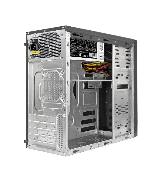 Компьютерный корпус Minitower ExeGate EX299311RUS MA-373X-UNS450 (mATX, БП UNS450 с вент. 12см, 2*USB, аудио, черный)