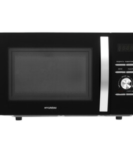 Микроволновая печь Hyundai HYM-D2079 черный, 23 л, 800 Вт, переключатели - кнопки, поворотный механизм