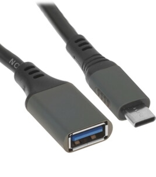 Кабель USB2.0 OTG Cablexpert A-OTG-AFBM-03 USBAF/MicroBM, 0.15м, удлиненный разъем micro USB - 9мм, пакет