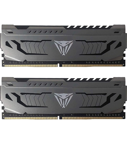 Оперативная память Patriot Viper Steel, DDR4, 32GB (2x16 GB), 3200 MHz, CL16, DIMM, радиатор, черный