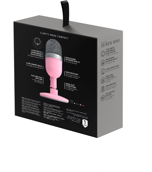 Микрофон Razer Seiren Mini Quartz Razer Seiren Mini Quartz – Ultra-compact Condenser Microphone