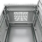 Шкаф телекоммуникационный напольный Cabeus, IP20, 12U, 730х600х600 мм (ВхШхГ), дверь: стекло, разборный, серый, фото 1
