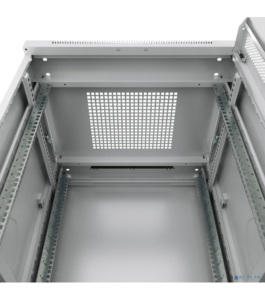 Шкаф телекоммуникационный напольный Cabeus, IP20, 12U, 730х600х600 мм (ВхШхГ), дверь: стекло, разборный, серый