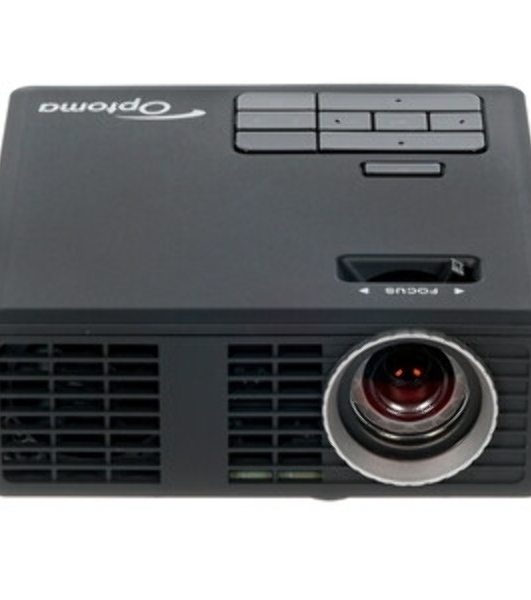 Проектор Optoma ML750e (DLP, LED, WXGA 1280x800, 700Lm, 15000:1, HDMI, USB, MHL, MicroSD, 1x1W speaker, 3D Ready, led 20000hrs, черный, 0.38kg)
