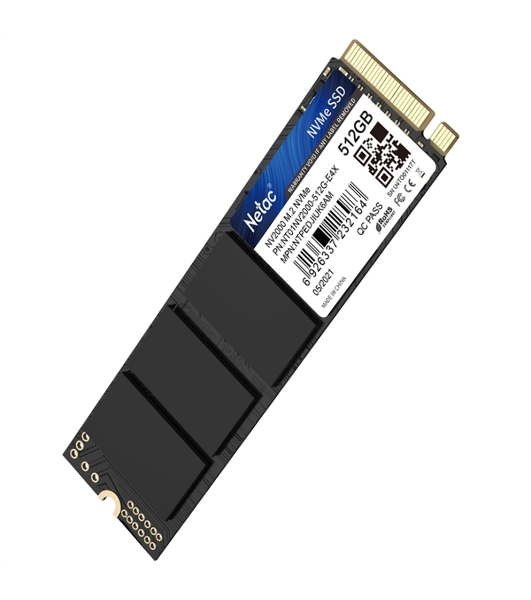 Накопитель SSD Netac NV2000, 512Gb, PCIe 3.0 x4, M.2 2280, NVMe, R/W 2500/1950