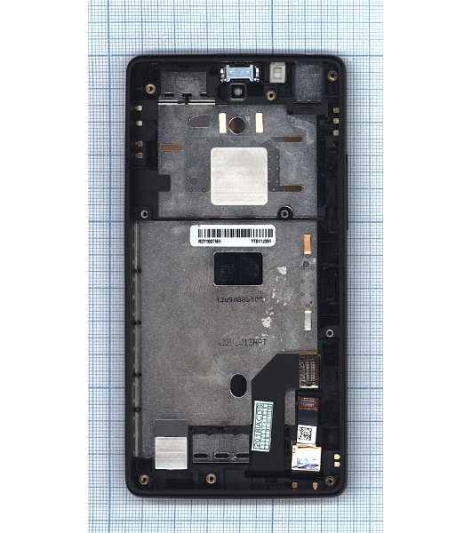 Дисплей для Yota YotaPhone 1 C9660 черный с рамкой