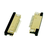 Разъем FPC Half Coverage Bottom Contact 1.0K-BX-20PWB 20 pin высота 2мм шаг 1мм, фото3