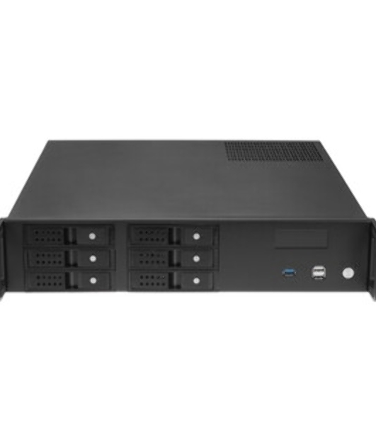 Серверный корпус ExeGate Pro 2U480-HS06 (RM 19', высота 2U, глубина 480, БП 600ADS, 6xHotSwap, USB)