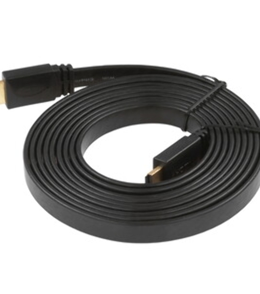 Кабель Cablexpert HDMI CC-HDMI4F-10, 19M/19M, v2.0, медь, позол.разъемы, экран, плоский кабель, 3м, черный, пакет