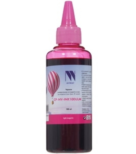 Чернила NVPrint универсальные на водной основе NV-INK100LM для аппаратов Epson (100ml) Light Magenta совместимые