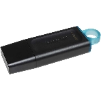 Флешка USB Kingston DataTraveler Exodia (DTX/64GB), 64Gb, USB 3.2 Gen 1, R/W 200/60, черный/бирюзовый, фото3