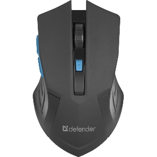 Мышь беспроводная Defender Accura MM-275 синий, 1600 dpi, радиоканал, USB, кнопки - 6