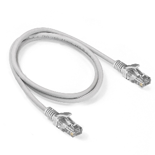 Патч-корд ExeGate EX286381RUS UTP-RJ45-RJ45-5e-1M-LSZH-GY, UTP, cat.5e, LSZH, 1м, серый