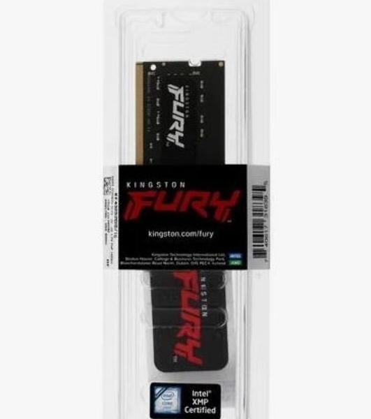Оперативная память Kingston Fury Impact, DDR4, 16GB (1x16GB), 3200MHz, CL20, SO-DIMM
