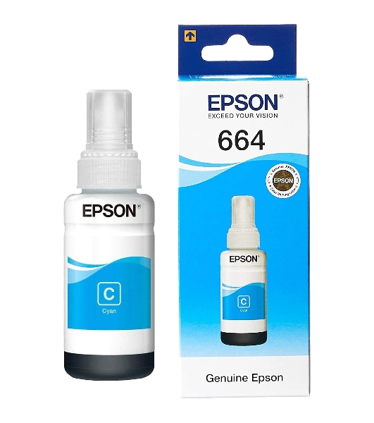 Чернила для Epson C13T66424A Epson L100 (cyan) 70 мл