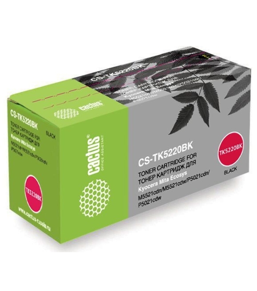 Картридж лазерный Cactus CS-TK5220BK черный (1200 стр.) для Kyocera Ecosys M5521cdn/M5521cdw/P5021cdn/P5021cdw