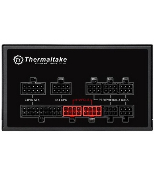 Блок питания Thermaltake Smart Pro RGb (PS-SPR-0750FPCBEU-R), 750Вт, 80 PLUS Bronze, 140мм, модульный, черный
