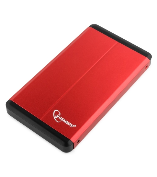 Внешний корпус 2.5' Gembird EE2-U3S-2, красный, USB 3.0, SATA
