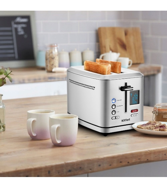 Тостер Kitfort KT-2049 950Вт серебристый