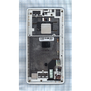 Дисплей для Yota YotaPhone 1 C9660 черный с белой рамкой