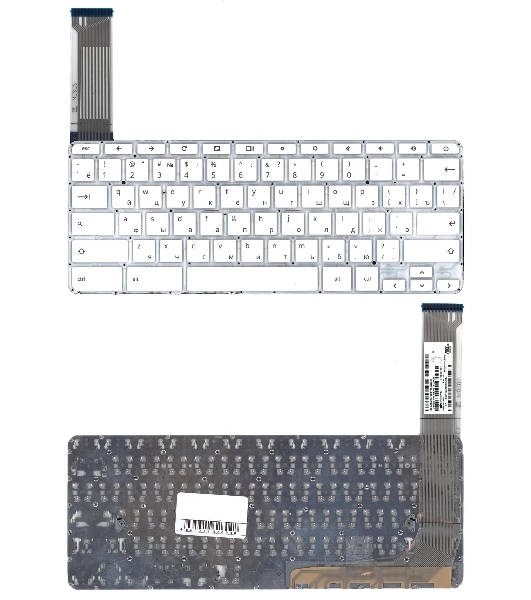 Клавиатура для ноутбука HP Chromebook 14 G3 G4 14-2000 14-ak 14-q белый