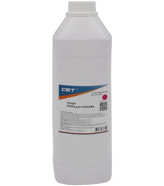 Тонер CET для Kyocera ECOSYS M5521cdn/M6630cidn Magenta (PK294) 500г/бут. (TK-5220M/TK-5230M/TK-5240M/TK-5270M) Japan
