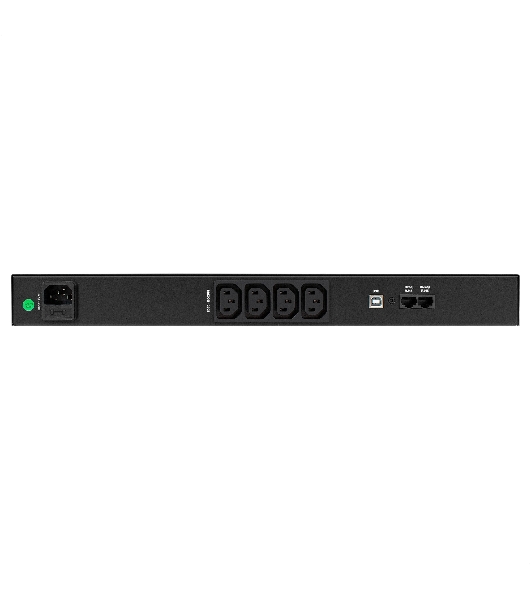 Источник бесперебойного питания ExeGate 1U ServerRM UNL-650.LCD.AVR.4C13.RJ.USB.1U 650VA/360W, LCD, AVR, 4*C13, RJ, USB, 1U, установка в стойку, черный