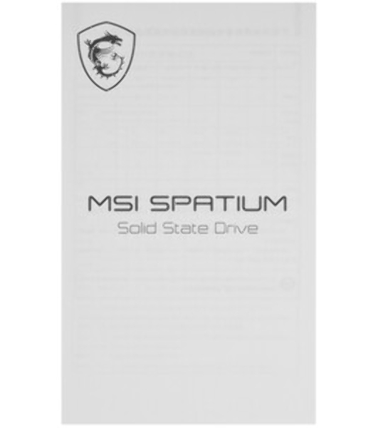 Накопитель SSD MSI M.2 2280 2Tb SPATIUM M560 Client SSD S78-440Q940-P83, PCIe Gen4x4 with NVMe, 3D TLC, R/W 4900/4400