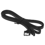 Кабель интерфейсный SATA Cablexpert CC-SATAM-DATA90-BL-100CM, Sata3 7pin/7pin, мет.защелка, угловой разъем, 100 см, черный, пакет, фото3