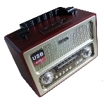 БЗРП РП-312 USB, SD, microSD, стереозвук(Диапазон УКВ 64-108 Мгц/СВ-530-1600Кгц/КВ-5,6-18,3 Мгц, USB, функция записи, слот под SDкарту, МР3, 6В/220В, стереозвук, размер 275х130х185 мм.), фото 1