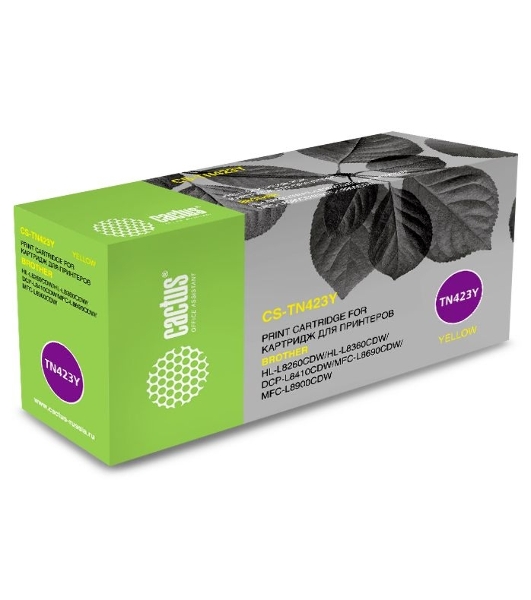 Картридж лазерный Cactus CS-TN423Y желтый (4000 стр.) для Brother DCP L8410CDW/HL L8260CDW/MFC L8690CDW