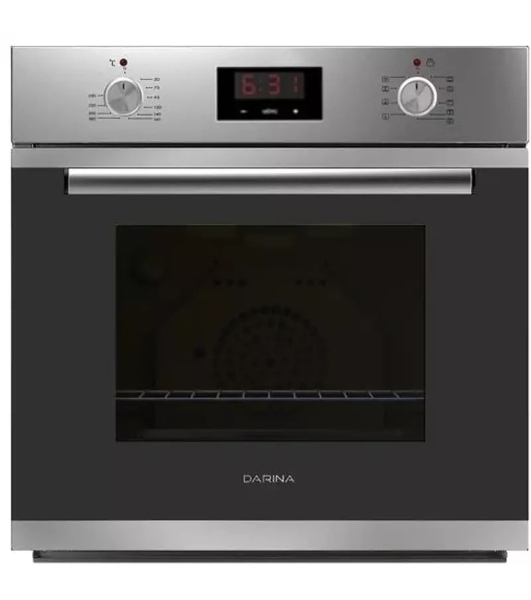 Духовой шкаф электрический Darina 1U5 BDE 112 708 X5 серебристый, встраиваемый