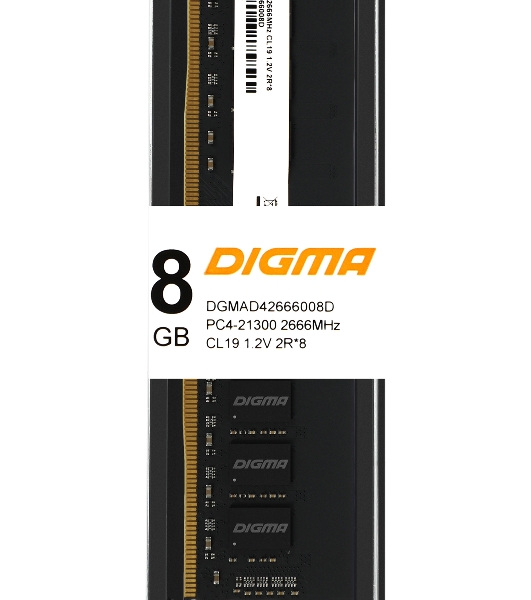 Оперативная память Digma, DDR4, 8GB (1x8 GB), 2666 MHz, CL19