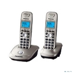 Телефон беспроводной (DECT) Panasonic KX-TG2512RUN (платиновый) Доп трубка в комплекте,АОН, Caller ID,спикерфон на трубке,полифония, фото5