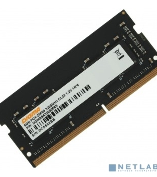 Оперативная память Digma, DDR4, 8GB (1x8 GB), 3200 MHz, CL22, SO-DIMM
