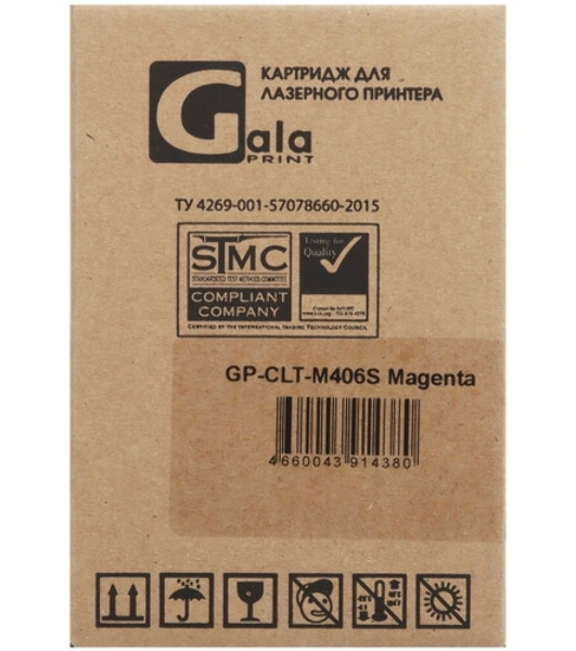 Картридж лазерный GalaPrint GP-CLT-M406S Magenta (1000 стр) для Samsung CLP-360/CLP-365/CLX-3300/CLX-3305/CLP-365W/CLX-3305W/CLX-3305FW/CLX-3305FN/Xpress C410/C410w/C460W/C460FW/CLP-368/C410/C460