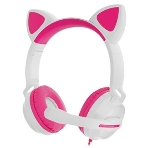 Гарнитура QUMO Game Cat белый/розовый, проводная, USB, подсветка, фото6