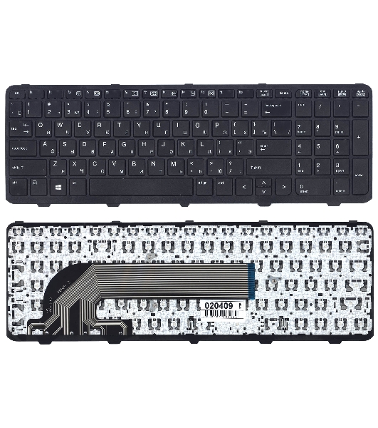 Клавиатура для ноутбука HP ProBook 450 G1 470 G1 черная с рамкой