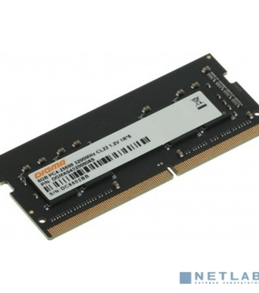 Оперативная память Digma, DDR4, 8GB (1x8 GB), 3200 MHz, CL22, SO-DIMM