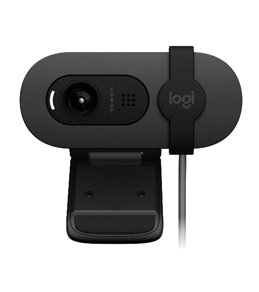 Веб-камера Logitech Webcam Brio 100, 1920x1080, GRAPHITE, защитная шторка