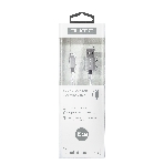 Кабель Qumo, MFI С48, USB-Apple 8 pin, 0,15м, 5В, 2,4A, 12Вт, опл. нейлон, кон металл, серебро, фото2