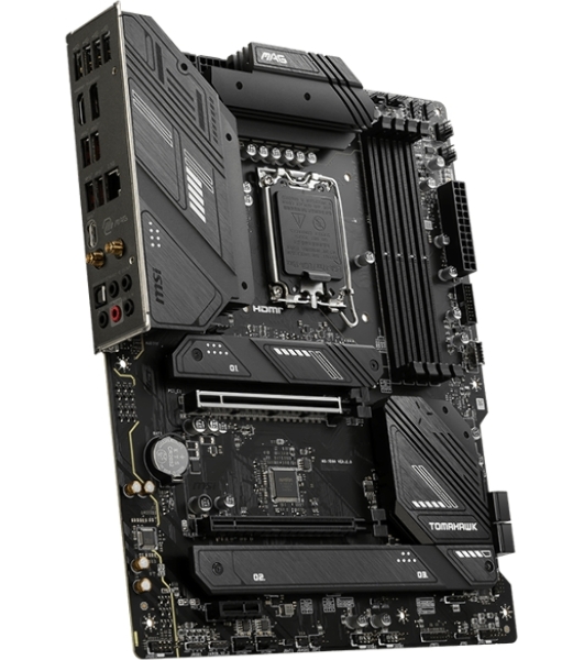 Материнская плата MSI MAG B760 TOMAHAWK WIFI, LGA 1700, Intel B760, 4xDDR5, 4xSATA, 3xM.2, 1xPCI-E 3.0 x4, 1xPCI-E 5.0 x16, 1xHDMI, 1xDP, 1xUSB Type-C, 1x2.5Gb LAN, 4xUSB-A 2.0, 4xUSB-A 3.2 Gen 2, 5x3.5 мм, 7.1, Standard-ATX
