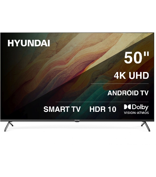 Телевизор Hyundai 50' H-LED50BU7009 черный LED UHD 60Hz Smart TV
