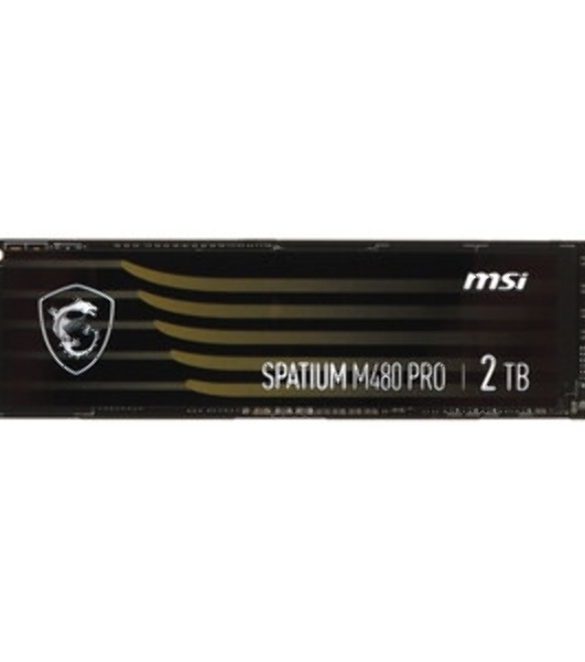 Накопитель SSD MSI SPATIUM M480 PRO, 2Tb, M.2 2280, PCIe 4.0 x4, NVMe, R/W 7400/7000